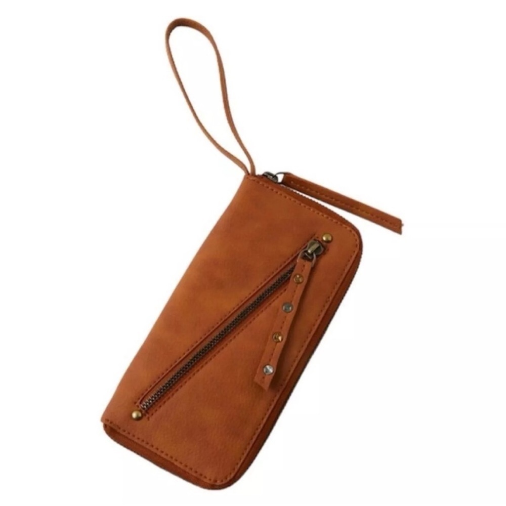 Free People Distressed Vegan Leather Wallet